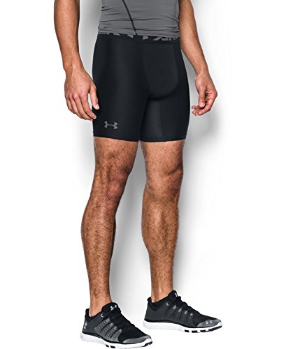 Under Armour Men's HeatGear Armour 2.0 6-inch Compression Shorts Black XS - Brand New