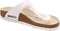 BRIKENSTOCK BIRKENSTOCK GIZEH REGULAR FIT THONG FLIP FLOP - SIZE: MEN 11 - WHITE - Like New