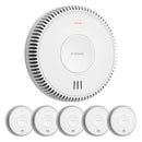 X-Sense SD01 Escape Light Smoke Alarm Detector LED Indicator 6-Pack - White Like New