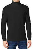 J/MTUN-20BK GALAXY BY HARVIC MEN'S LONG SLEEVE TURTLE NECK T-SHIRT - BLACK - XL - Like New