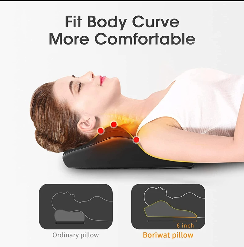 OMASSA NECK MASSAGER WITH HEAT 3D KNEADING PILLOW PAIN RELIEF - Scratch & Dent