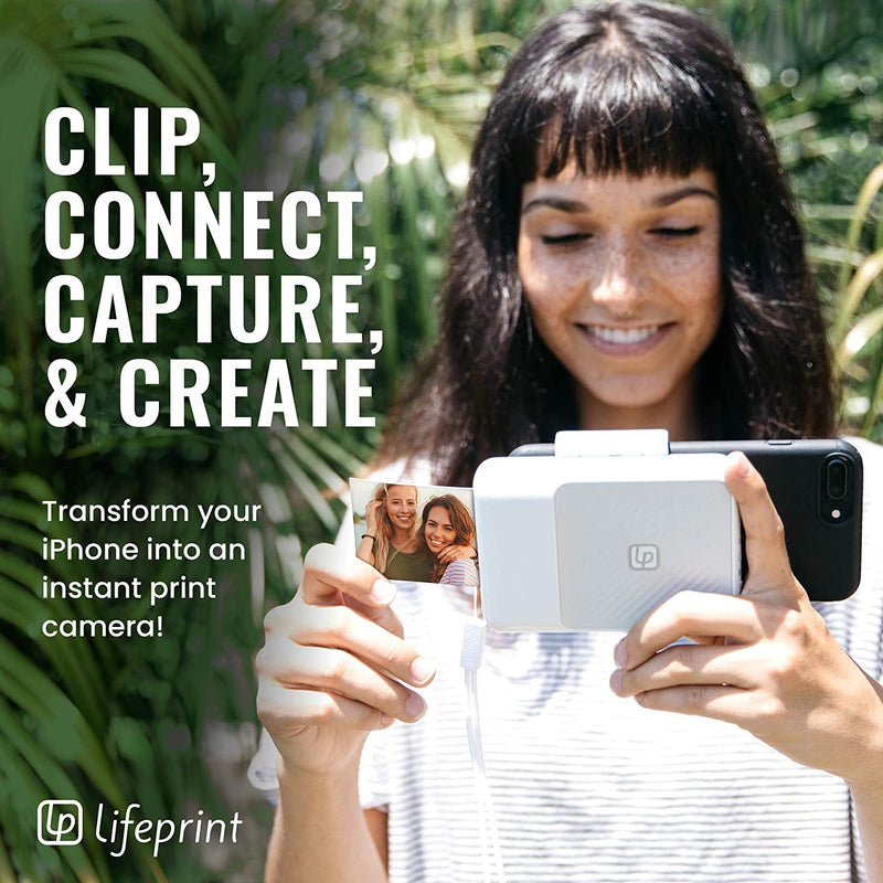 Lifeprint 2x3 Instant Printer iPhone Camera Photos and Video LP003-2 Black - Like New