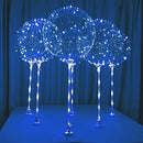 LIGHTSFEVER 6PC LED LIGHT UP BALLOON WITH STICKS BATTERYS DIY KIT - BLUE - Like New