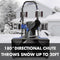 Snow Joe SJ625E Electric Walk-Behind Single Stage Snow Blower 21" - BLACK/BLUE Like New