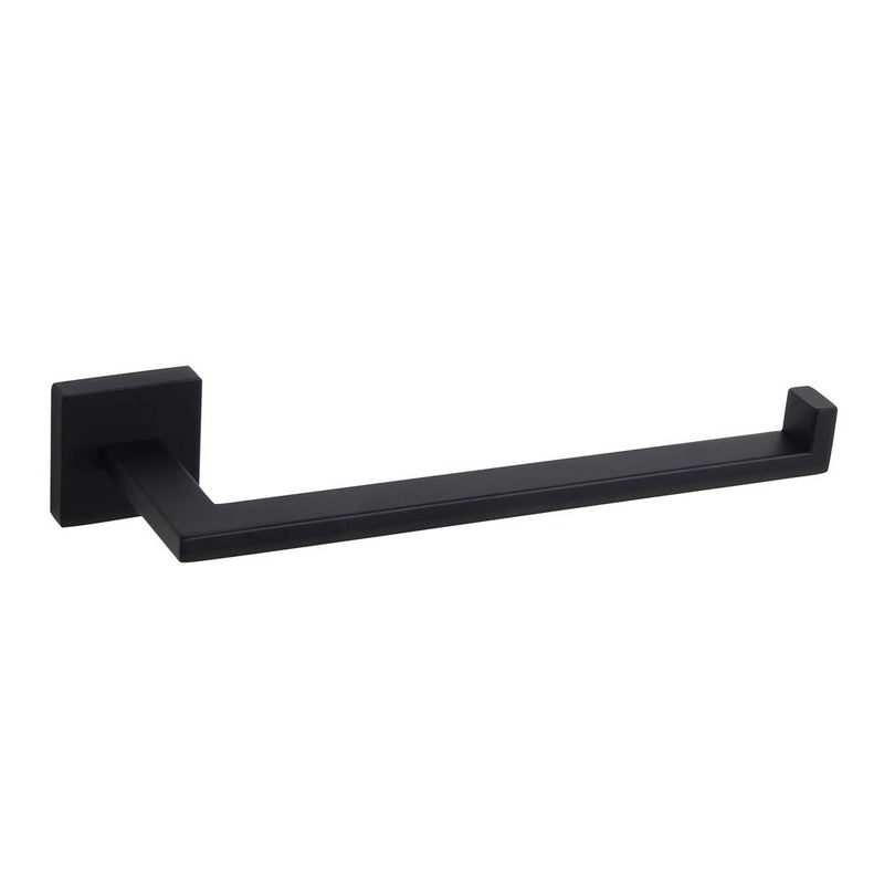 GERZWY MODERN BLACK TOWEL HOLDER SUS304 STAINLESS STEEL CONTEMPORARY IG1806-BK - Like New