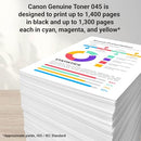 Canon Genuine Toner Cartridge 045 for LBP612Cdw, MF632Cdw, MF634Cdw - Cyan - Like New