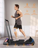 UPREIGN 2 IN 1 TREADMILL WALKING PAD REMOTE CONTROL APP LED DISPLAY - BLUE BLACK - Like New