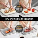 WEETLA TITANIUM DOUBLE SIDED CUTTING BOARD - TITANIUM/CREAM - Like New