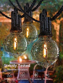 Minetom 58 Ft Outdoor Solar Lights WaterProof 2 Pack - BLACK - Like New