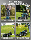 WESCO WS8706U 60v 22" Cordless Lawn Mower - BLUE - Like New