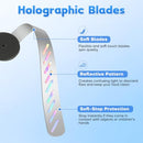 HYXJZH Fly Fans for Tables Bug Fans with Holographic Blades Battery Operated 4PK - Like New