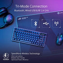 ASUS ROG AZOTH WIRELESS MECHANICAL GAMING KEYBOARD 75% TKL - BLACK - Like New