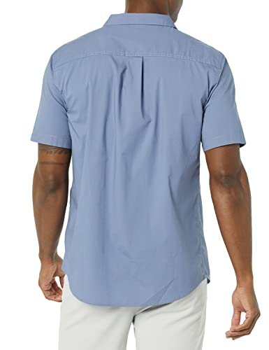 Amazon Essentials Men's Vacation Cotton Button-Down Shirt,Blue, Size L - Brand New
