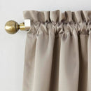 SUN ZERO BARROW ENERGY EFFICIENT ROD POCKET CURTAIN PANEL PAIR - STONE - Like New