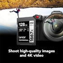 Lexar 128GB Professional 1667x SD Card, UHS-II, C10, U3, V60, Full HD, 4K - Brand New