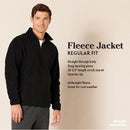 AMAZON ESSENTIALS MAN'S QUARTER-ZIP FLEECE PULLOVER JACKET, MEN XS - LIGHT GREY - Brand New