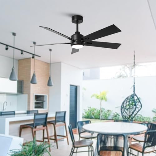 WHOSE LAMP 48 INCH CEILING FANS REMOTE CONTRO BEDROOM CEILING FAN - BLACK - Like New