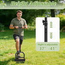 YACONA MANUAL LAWN AERATOR TOOL, GRASS AERATOR WITH PADDED T-HANDLE - BLACK - Like New