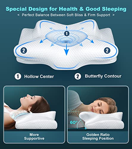 Emircey Adjustable Cervical Pillow for Neck and Shoulder Pain Relief - Brand New
