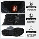 Aleader Cold Weather Winter Boots Men Warm Snow Waterproof Black/Camouflage 11 - Brand New