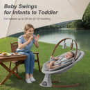 Monamii Electric Baby Swing, Music Speaker, Remote Control B0DK756PZ3 - Grey - Brand New