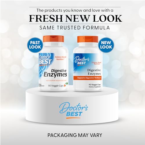 Doctors Best Digestive Enzymes,Supports Digestive Wellness 90 Veggie Caps - Brand New
