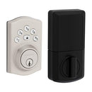 KWIKSET POWERBOLT 240 5-BUTTON KEYPAD SATIN NICKEL DEADBOLT DOOR LOCK - Like New