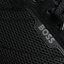 HUGO BOSS SNEAKERS KAI RUNN RUNNER SHOES - SIZE: MEN 12 (EU M46) - BLACK - Like New