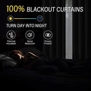 CHRISDOWA 100% BLACKOUT GRAYISH BEIGE CURTAINS 120 INCHES LONG 2 PANELS - Like New