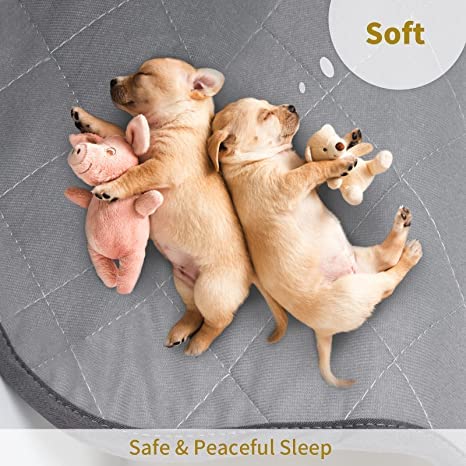 COOLSHIELDS WASHABLE PUPPY DOG PEE PAD, 48" X65" EXTRA LARGE WATERPROOF - GREY - Brand New