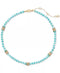 KATE SPADE GOLD-TONE CRYSTAL & BEAD COLLAR NECKLACE - TURQUOISE - Brand New