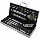 HOME-COMPLETE 16-PC BBQ GRILL TOOLS SET - SILVER - Like New