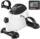 MOMODA UNDER DESK BIKE PEDAL EXERCISER FOR LEG/ARM BIKE WITH LCD - BLACK/WHITE - Like New