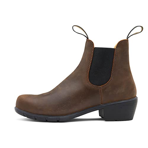 1673 Blundstone Women's Heeled Chelsea Boot Dark Brown AU/UK 5.5 8.5 - Like New