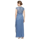 Alex Evenings Long Stretch Sequin Bodice Mother of The Bride Dress 10 US - Brand New