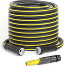 GREENER Heavy Duty Garden Hose 50ft, 5/8" Flexible Hybrid, 3/4" - BLACK/YELLOW Like New