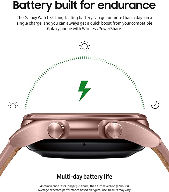 Samsung Galaxy Watch3 LTE 41MM SM-R855UZDAXAR - Mystic Bronze Like New