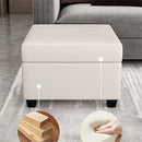 Wikkasseir Footstool Multifunctional Storage Stool Can Sit BJ-SF0003 - White - Like New