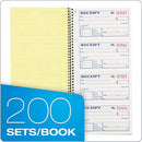ADAMS MONEY AND RENT RECEIPT BOOK, 2-PART CARBONLESS, 5-1/4 X 11, SC1152 - WHITE - Brand New