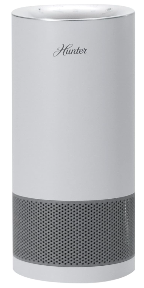 Hunter HP450UV-WHG True HEPA Cylindrical Tower Air Purifier White Like New