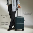 4726214019 ANTLER SINGLE STRIPE HARDSIDE CARRY-ON LUGGAGE INDIGO BLUE - Like New