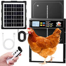 IBKINXX AUTOMATIC CHICKEN COOP DOOR SOLAR POWERED WITH TIMER - BLACK - Like New
