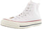 CONVERSE MEN'S TAYLOR CHUCK 70 HI, SIZE MEN'S 5 WOMEN'S 7, WHITE/GARNET/EGRET - Like New