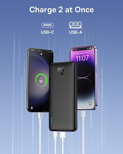 BASEUS PORTABLE CHARGER 20W PD QC POWER BANK 10000MAH SLIM PPAP10 - BLACK - Like New