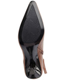 KARL LAGERFELD PARIS WOMEN'S KARLY STILETTO HEELED BOOTIES - SIZE: 6 - COGNAC - Like New