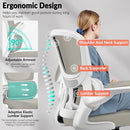 Bestfair Office Chair Ergonomic Home Desk Lumbar Support Gaming Chair - Gray - Like New