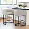 LUE BONA 27" H COUNTER HEIGHT BAR STOOLS SET OF 2, MODERN - Scratch & Dent