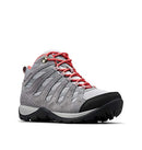 1865321 Columbia Women's Redmond V2 Mid Waterproof Hiking Boot Steam/Daredevil 9 - Like New