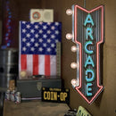 Arcade Double-Sided Marquee Sign With Neon Print And LED Bulbs - 26” x 3" x 8" - Brand New