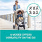 EVENFLO PIVOT MODULAR TRAVEL SYSTEM WITH LITEMAX INFANT CAR SEAT (Casual Gray) - Like New